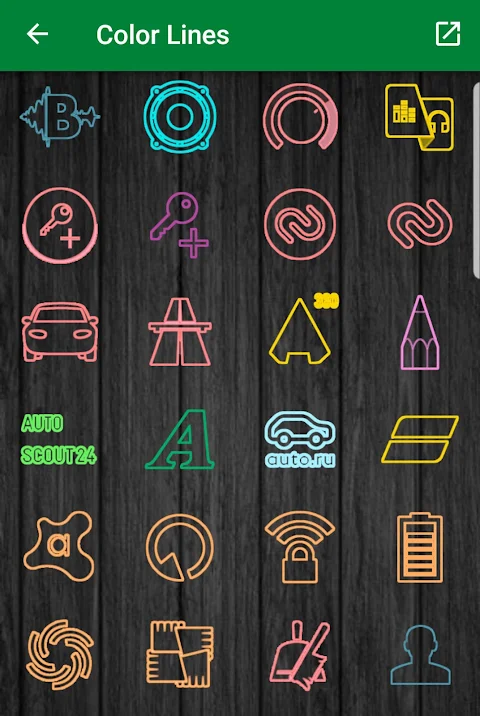 Color lines – Icon Pack screenshot