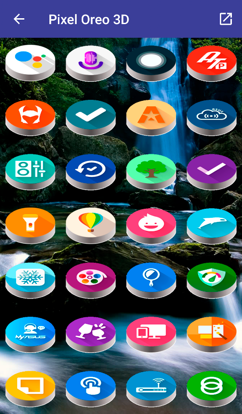 Pixel Pie 3D – Icon Pack screenshot