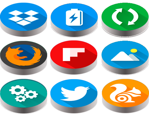 Pixel Pie 3D – Icon Pack screenshot