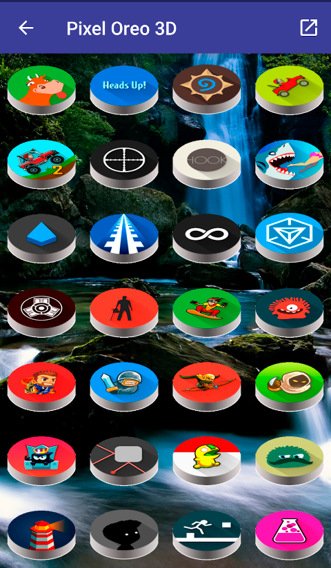 Pixel Pie 3D – Icon Pack screenshot
