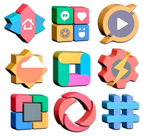 Real3D – Icon Pack screenshot