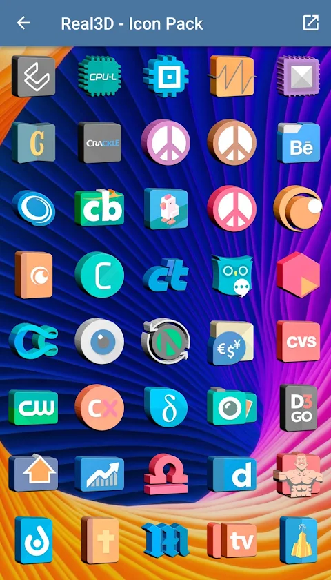 Real3D – Icon Pack screenshot
