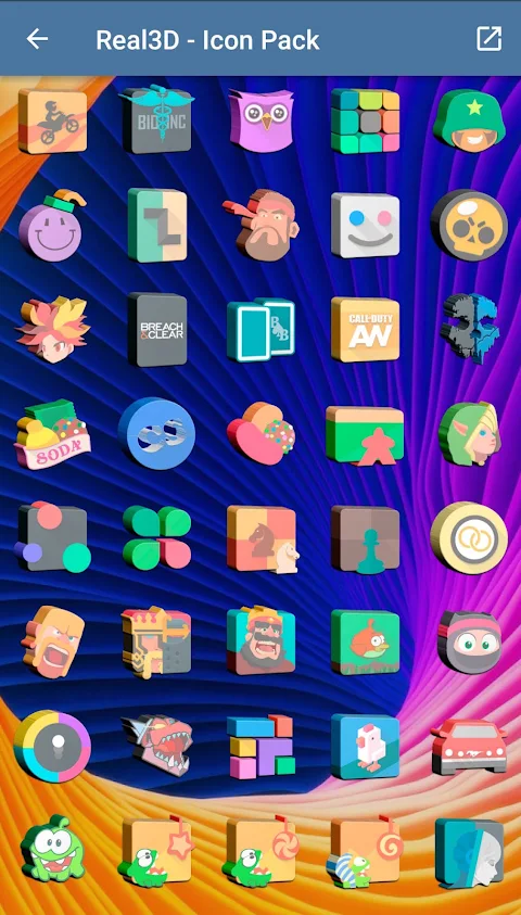Real3D – Icon Pack screenshot