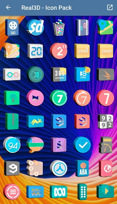 Real3D – Icon Pack screenshot