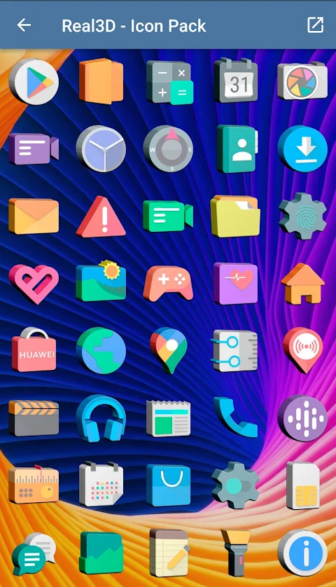 Real3D – Icon Pack screenshot