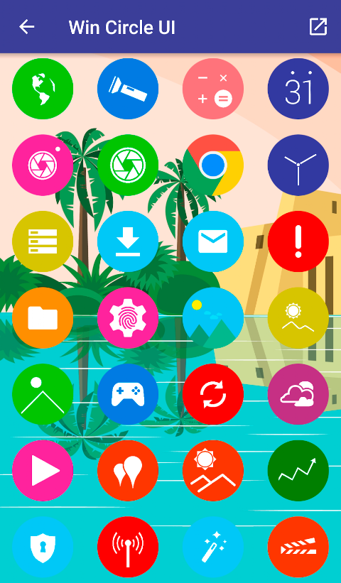 Win Circle – Icon Pack screenshot