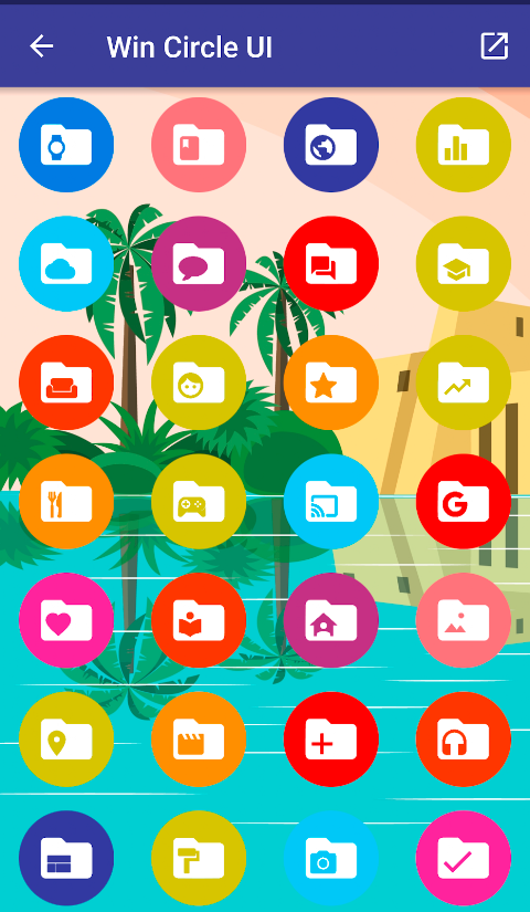 Win Circle – Icon Pack screenshot