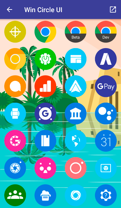 Win Circle – Icon Pack screenshot