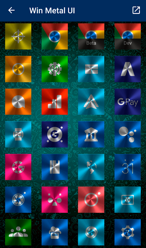 Win Metal – Icon Pack screenshot