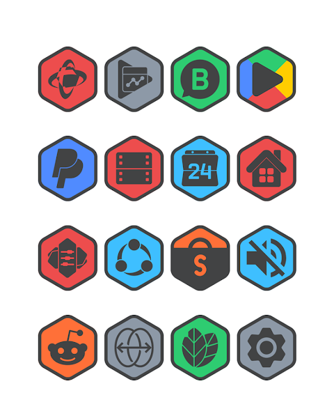 Hexadark – Hexa Icon Pack screenshot
