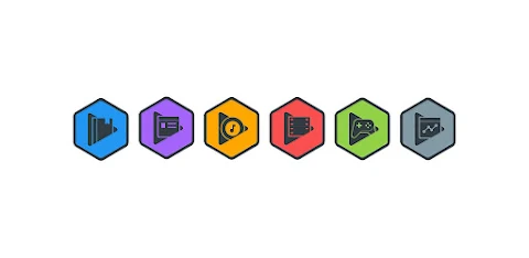 Hexadark – Hexa Icon Pack screenshot