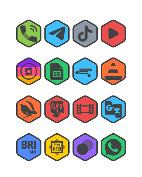 Hexadark – Hexa Icon Pack screenshot
