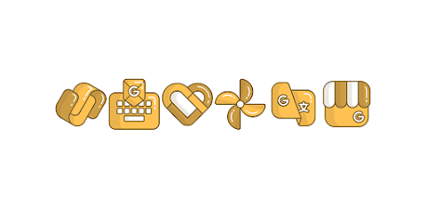 Honey – Yellow icon pack screenshot