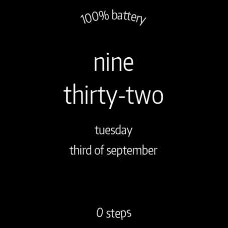 Letters Watch Face screenshot