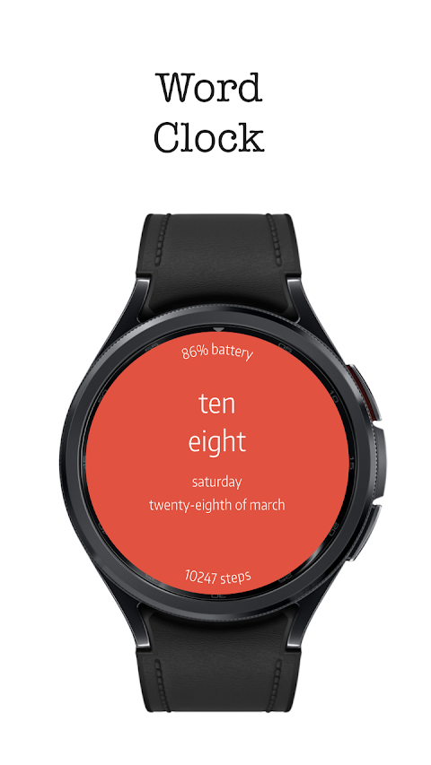 Letters Watch Face screenshot