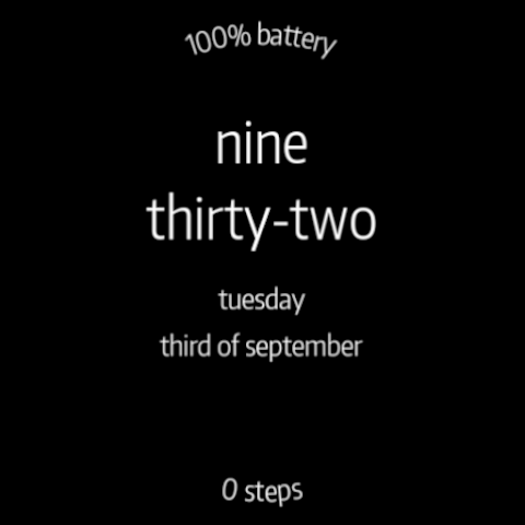 Letters Watch Face screenshot