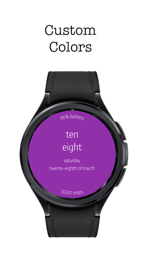 Letters Watch Face screenshot