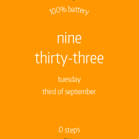 Letters Watch Face screenshot