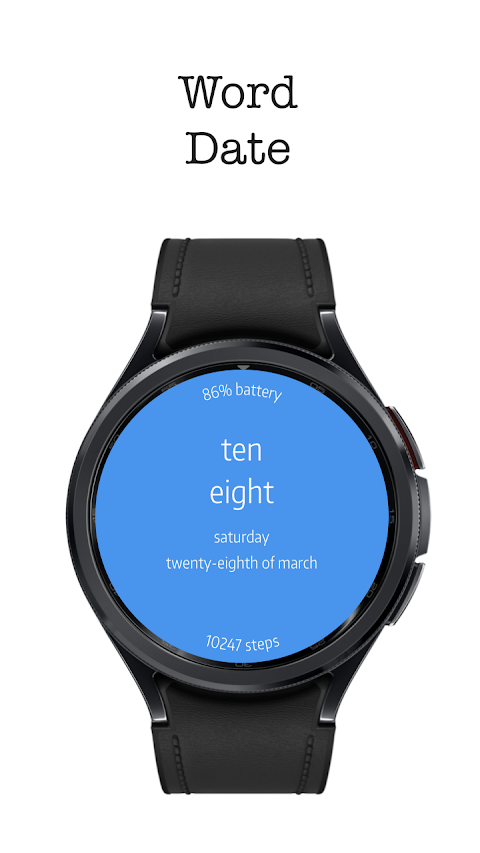 Letters Watch Face screenshot