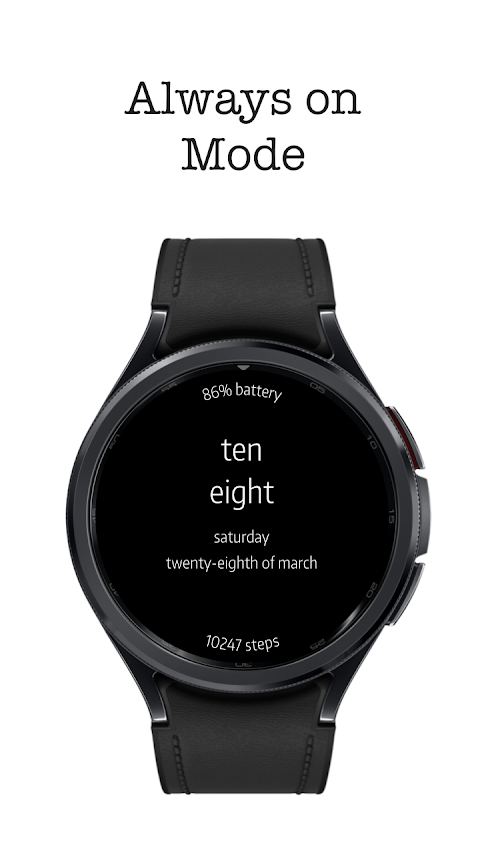 Letters Watch Face screenshot