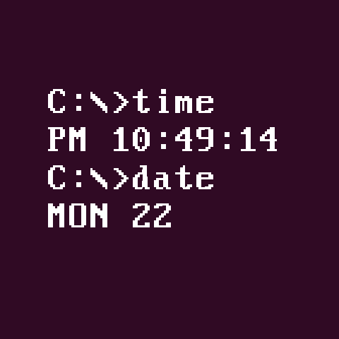 DosFace Watch Face screenshot