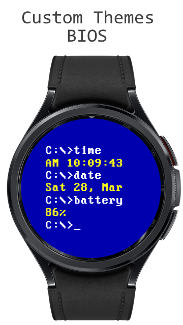 DosFace Watch Face screenshot
