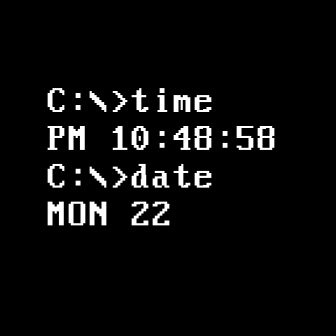 DosFace Watch Face screenshot