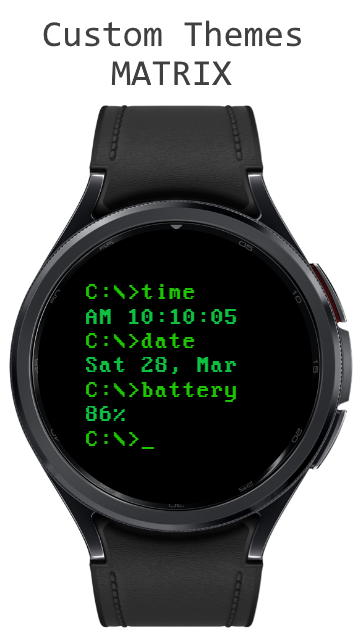 DosFace Watch Face screenshot