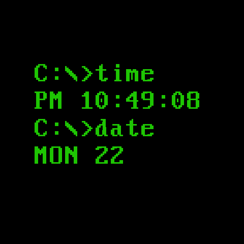 DosFace Watch Face screenshot