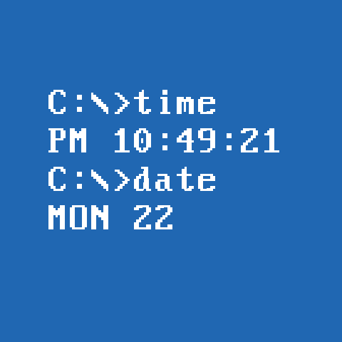 DosFace Watch Face screenshot