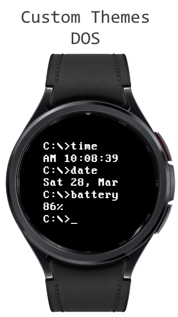 DosFace Watch Face screenshot