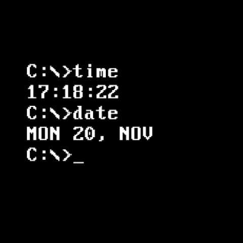 DosFace Watch Face screenshot