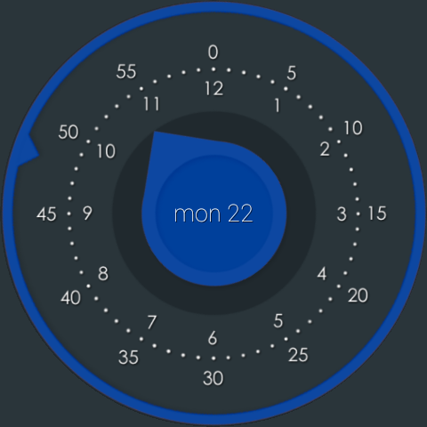 Flat Watch Face screenshot