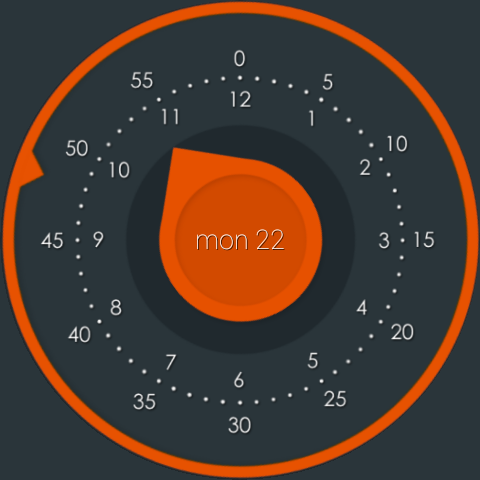 Flat Watch Face screenshot