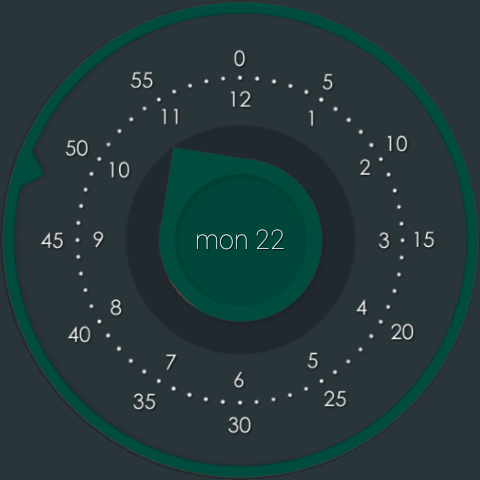 Flat Watch Face screenshot