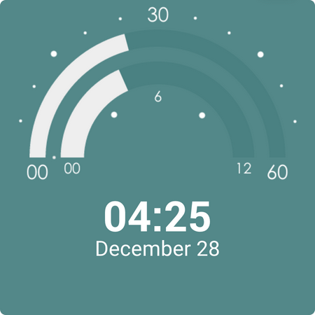 Semicircle Watch Face screenshot
