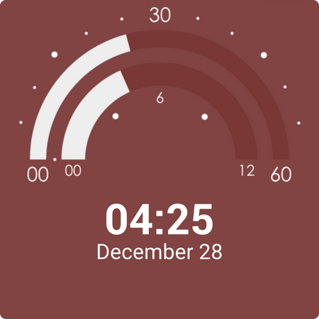 Semicircle Watch Face screenshot