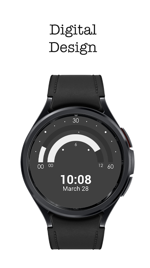 Semicircle Watch Face screenshot