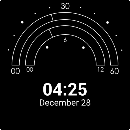 Semicircle Watch Face screenshot