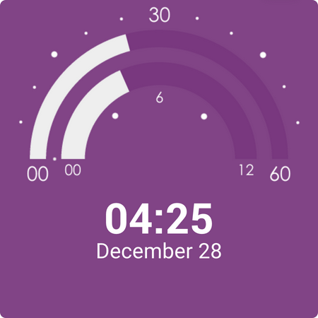 Semicircle Watch Face screenshot