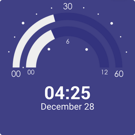 Semicircle Watch Face screenshot