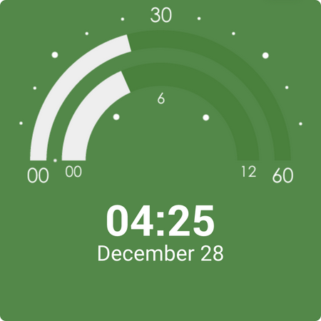 Semicircle Watch Face screenshot