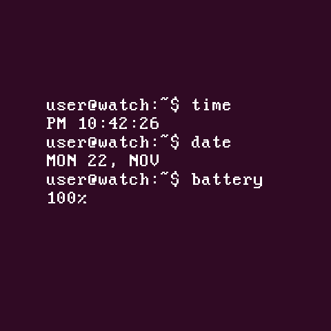 Terminal Watch Face screenshot