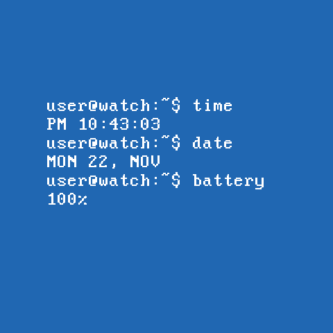 Terminal Watch Face screenshot