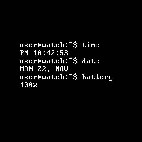 Terminal Watch Face screenshot