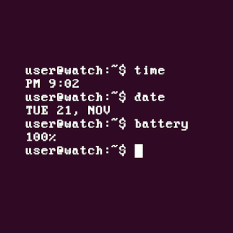 Terminal Watch Face screenshot