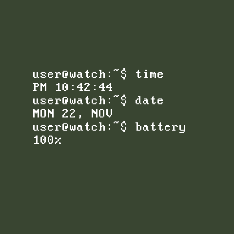 Terminal Watch Face screenshot