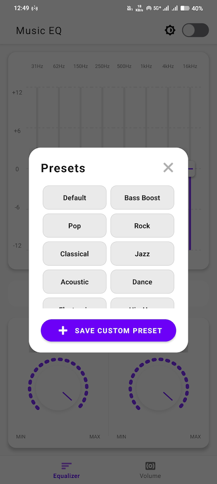 Music EQ & Volume Booster Pro screenshot