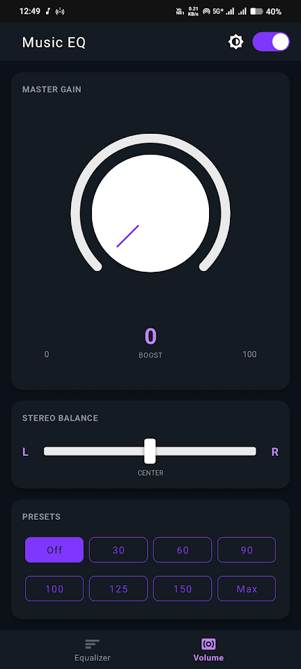Music EQ & Volume Booster Pro screenshot