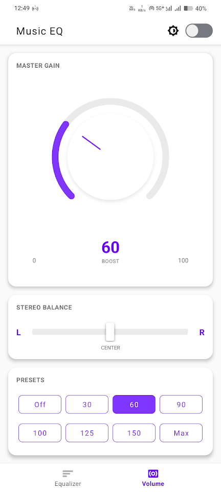 Music EQ & Volume Booster Pro screenshot